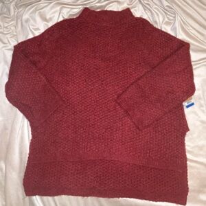 RACHEL Rachel Roy Maroon Turtleneck Sweater XL